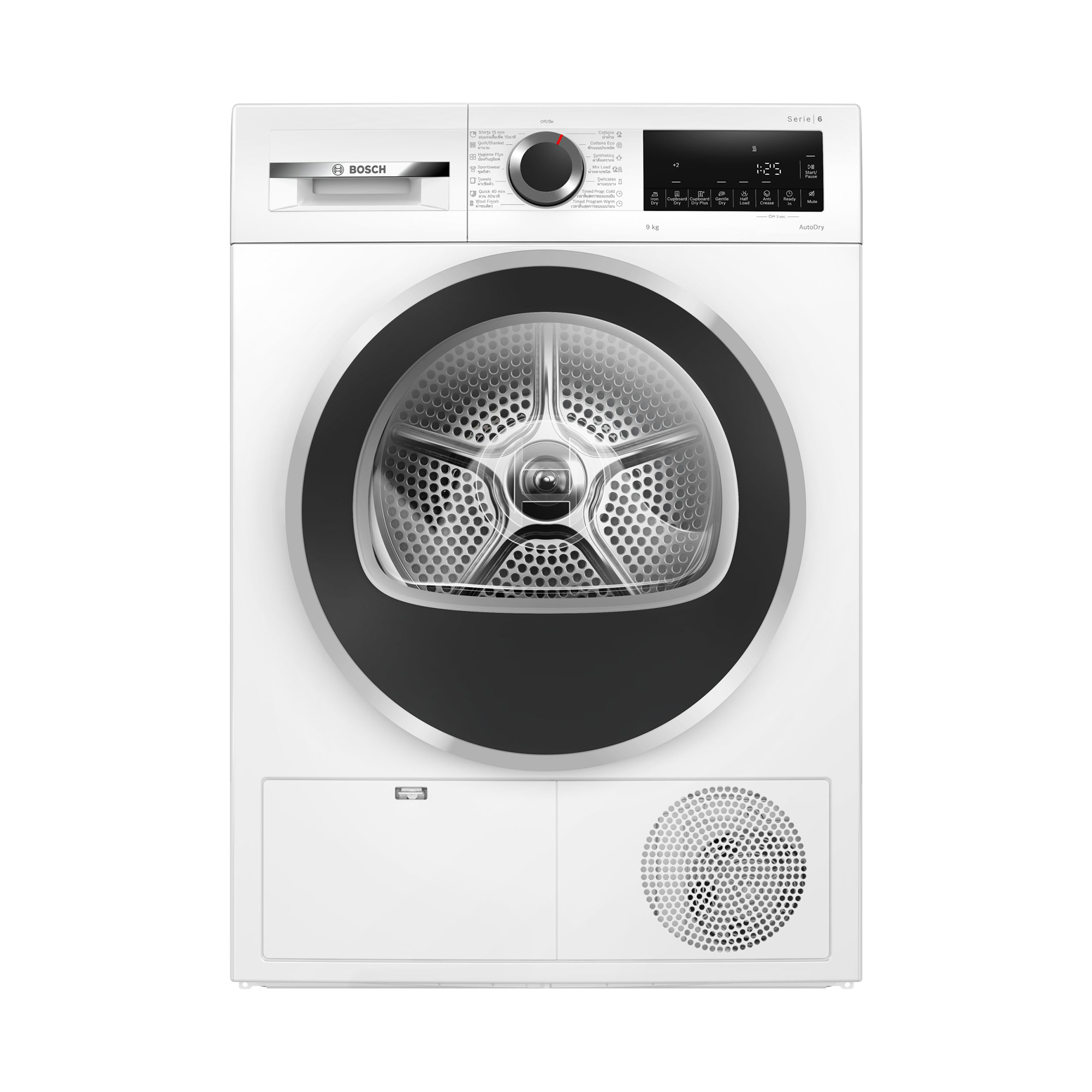 เครื่องอบผ้าฝาหน้า BOSCH WPG24100TH 9 กก.